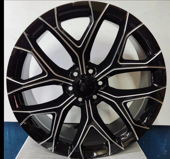 REP348 26x10 6x139.7 GLOSS BLACK AND MILLED CB78.1 ET24