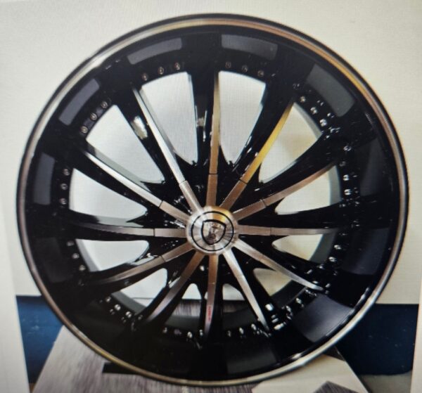 BORGHINI B19 20X8.5 5X108 5X114.3 BLACK MACHINED FACE CB73.1 ET35