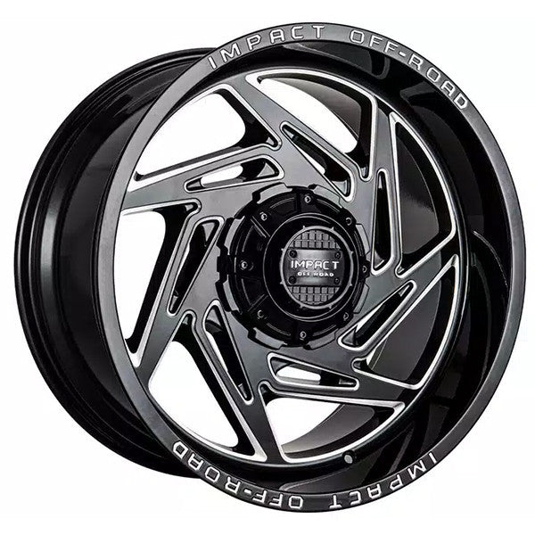 IMPACK 830 20X10 5X127 5X139.7 GLOSS BLACK MILLING WINDOWS CB87.1 ET12
