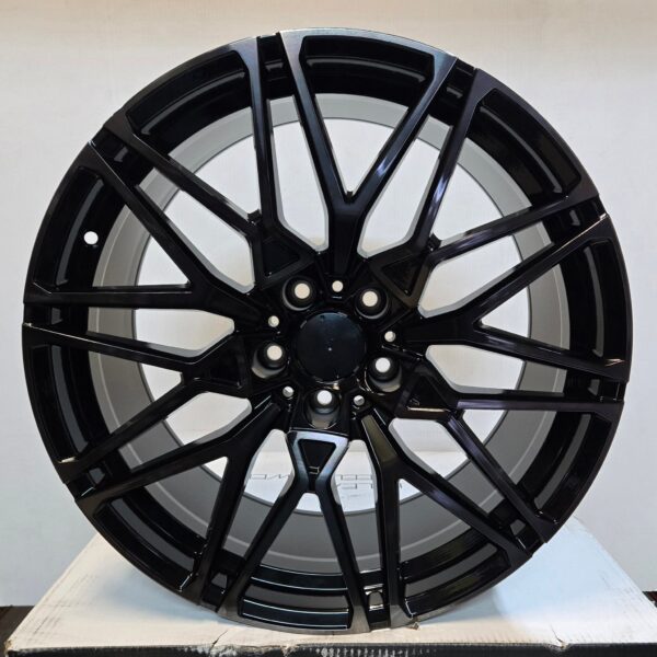 H996F 818M STYLE 20X9.0 5X112 PIANO BLACK MACHINED FACE DARK TINTED CB66.1 ET35