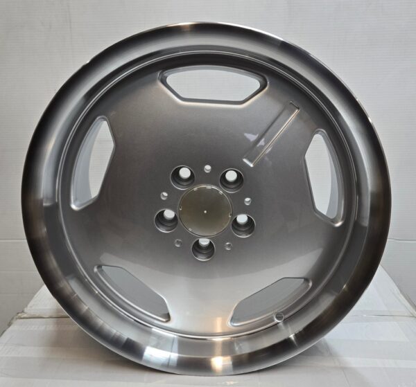 OE-5270 5-SPOKE DISH STYLE 17X8.0 5X112 SILVER POLISHED LIP CB66.1 ET35