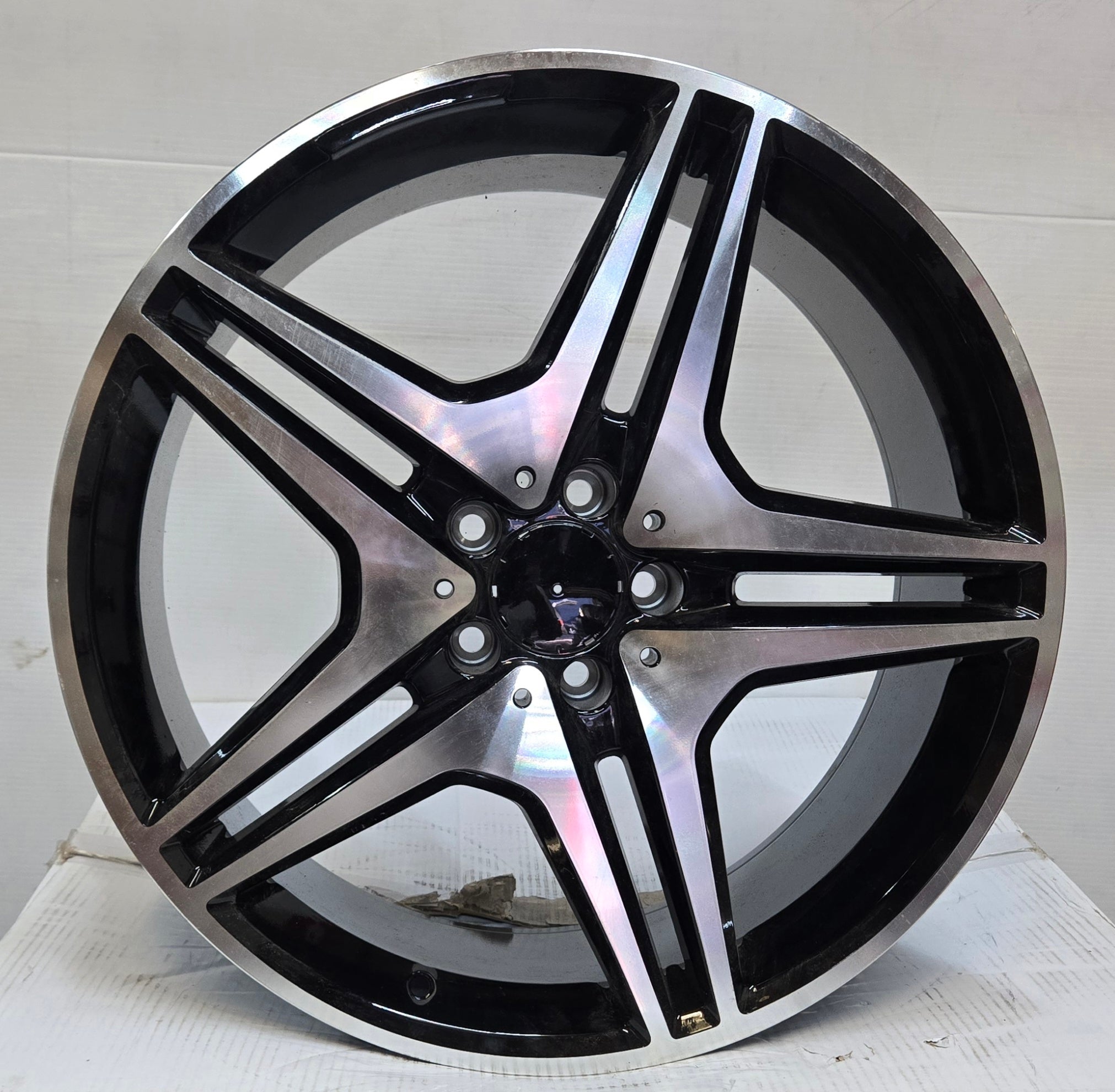 WCL101 20X9.5 5X112 BLACK MACHINED FACE CB66.6 ET35