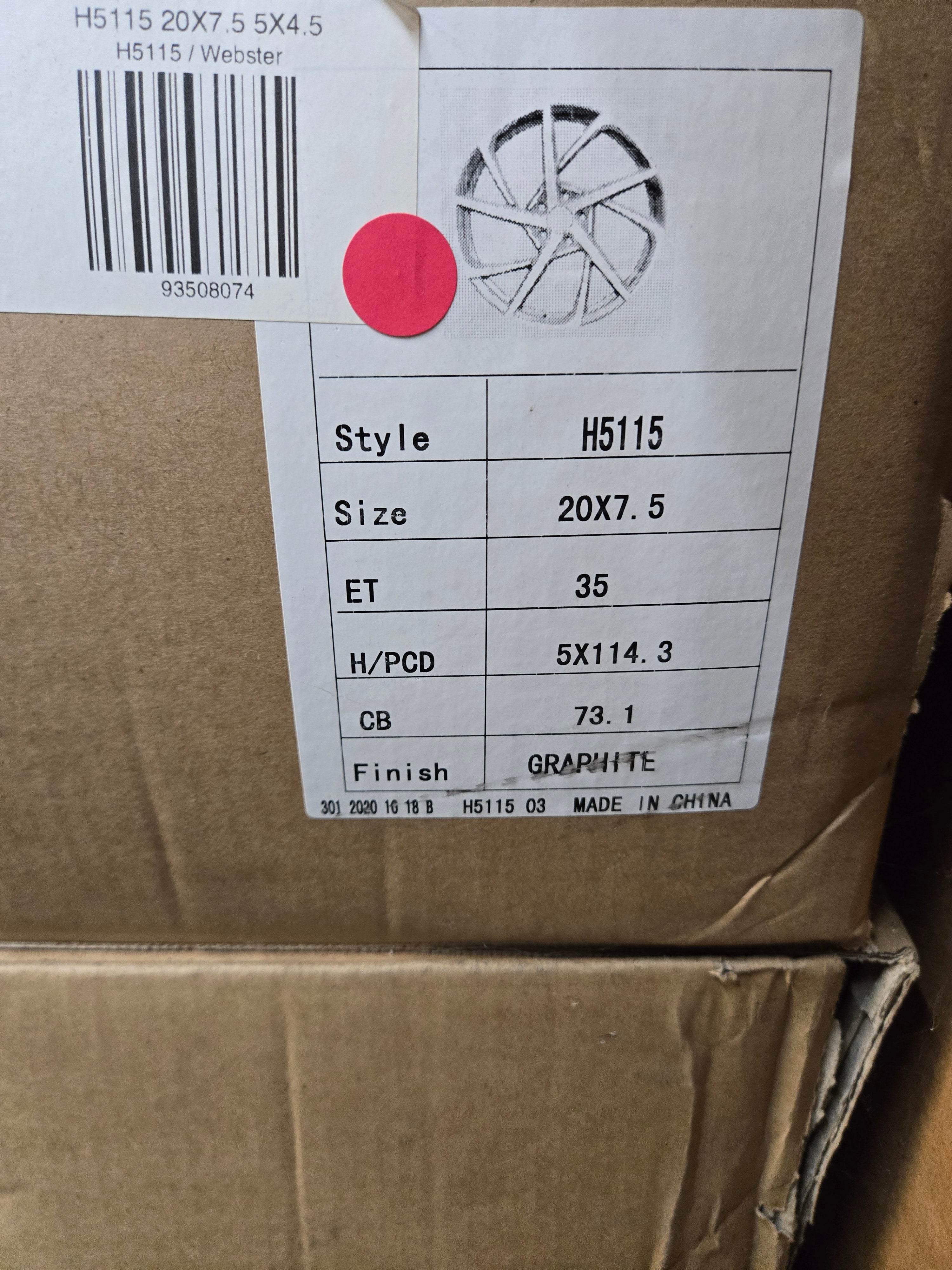 H5115 20X7.5 5X4.5 GRAPHITE