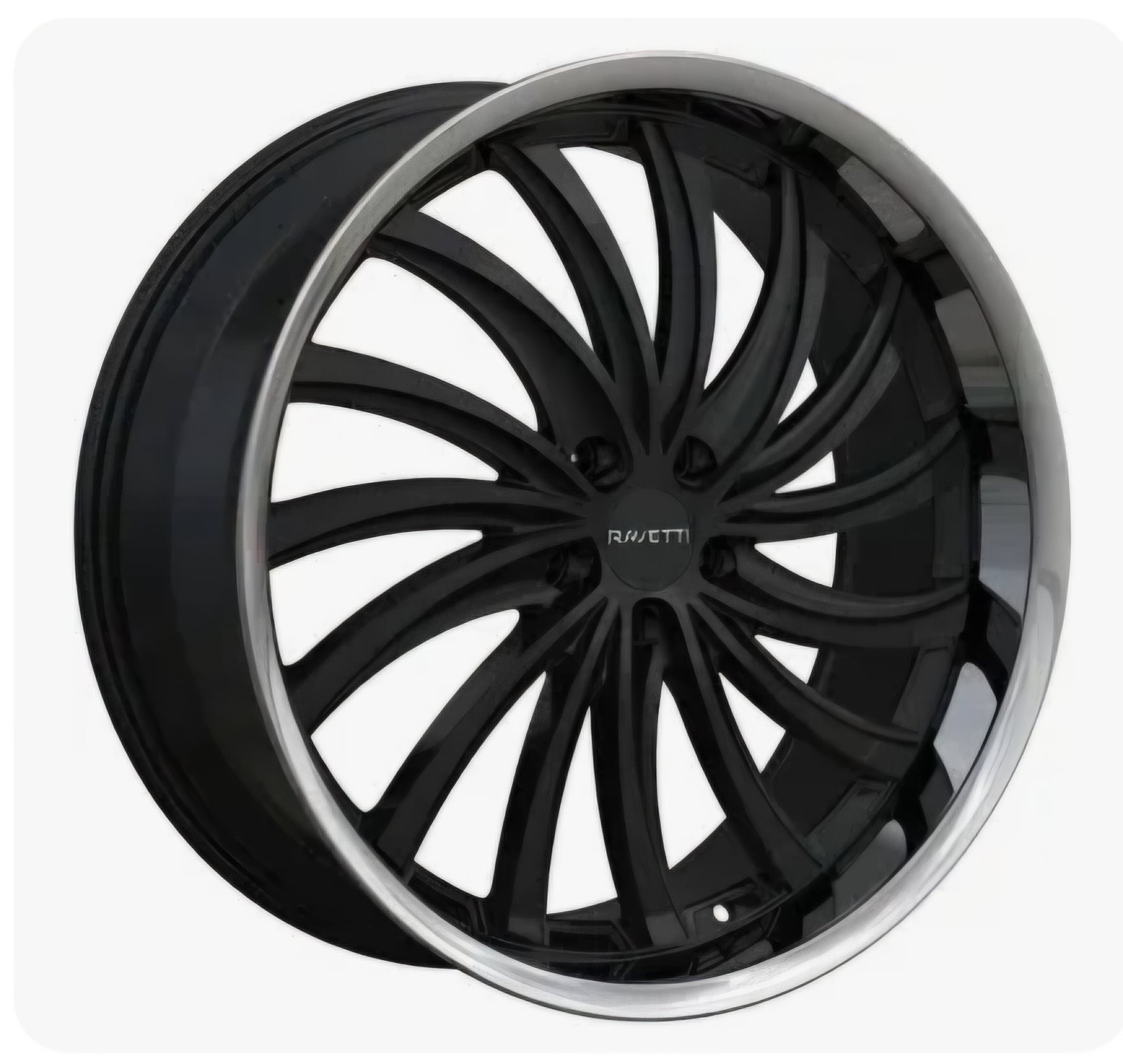 ELO RAV-15 20X8.5 5X112 BLACK MACHINED LIP B+SSSL CB66.6 ET32