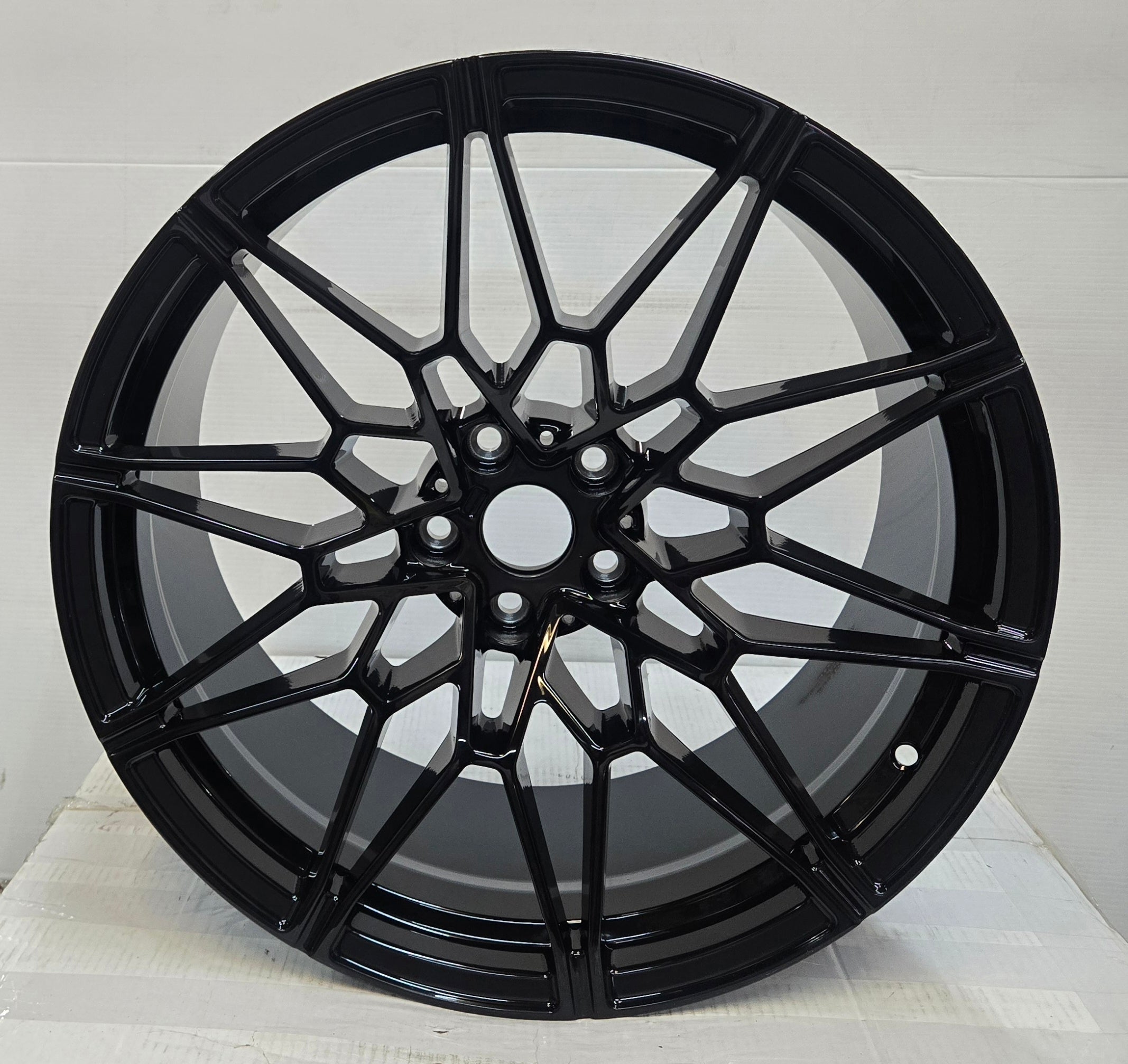 YC1484 19X9.5 5X112 GLOSS BLACK CB66.6 ET20