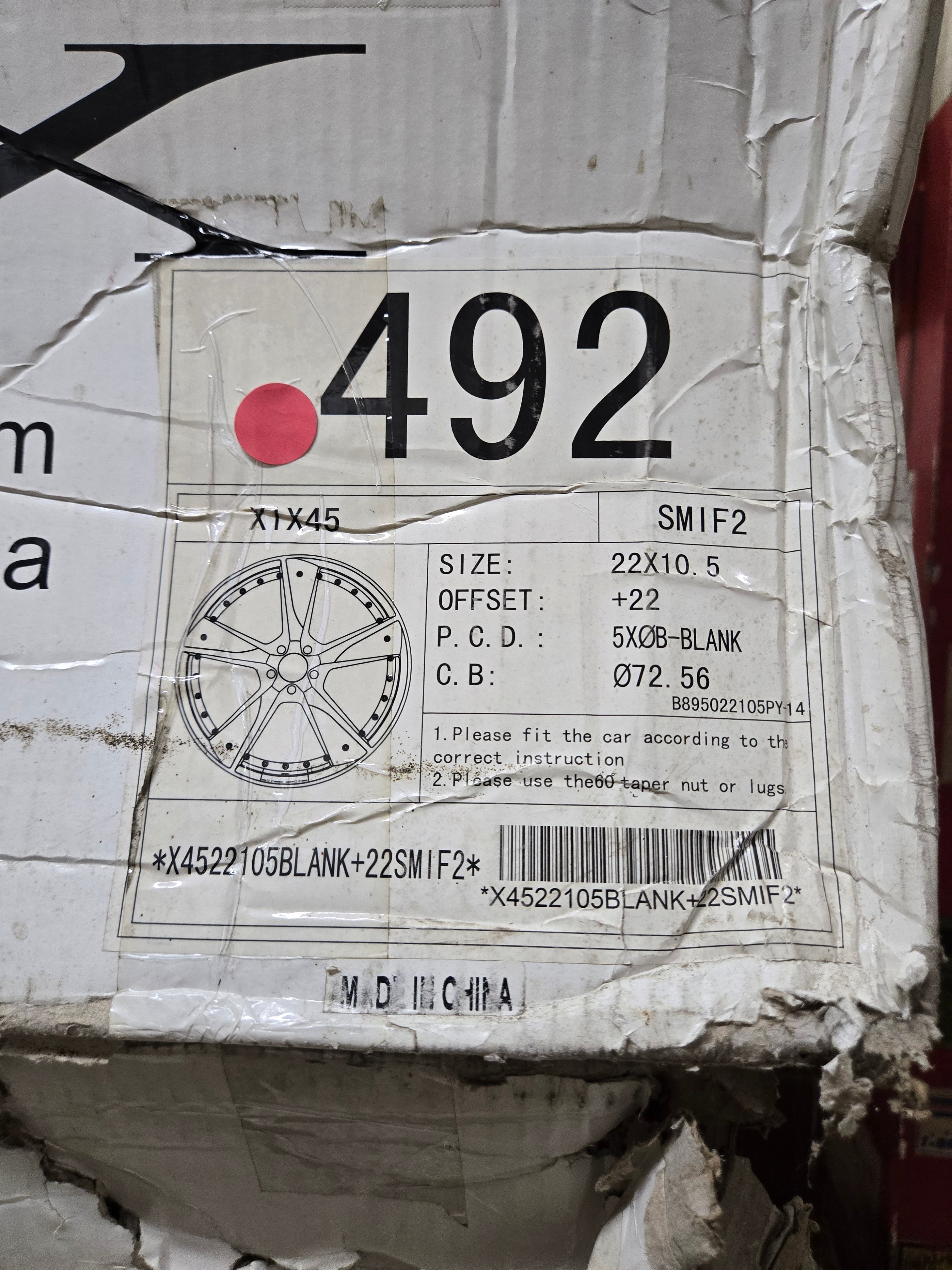 XIX X45 22x10.5 blank slver machine faces CB72.1 ET22