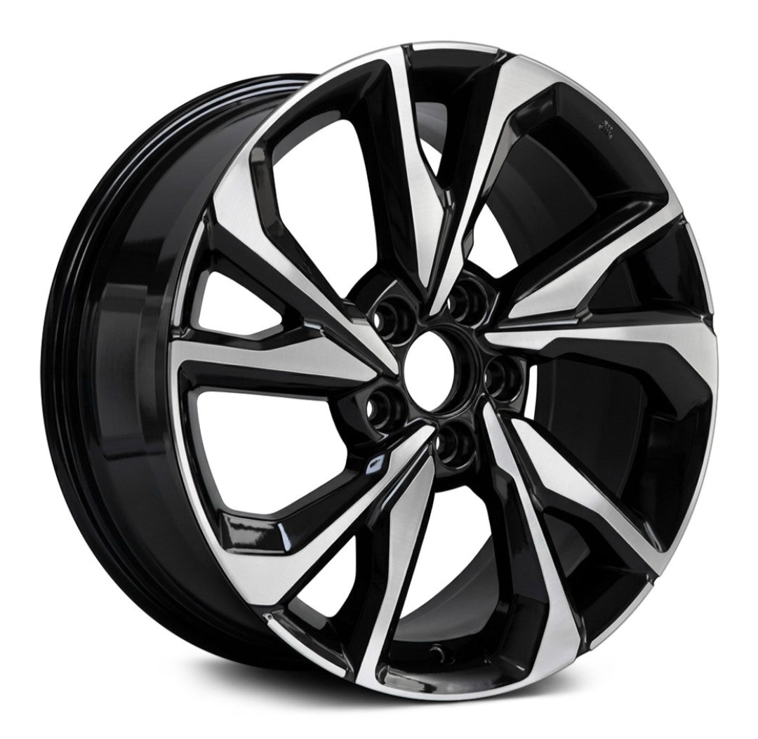 H3244F 18X8.0 5X114.3 PIANO BLACK MACHINED FACE DARK TINT CB64.1 ET50