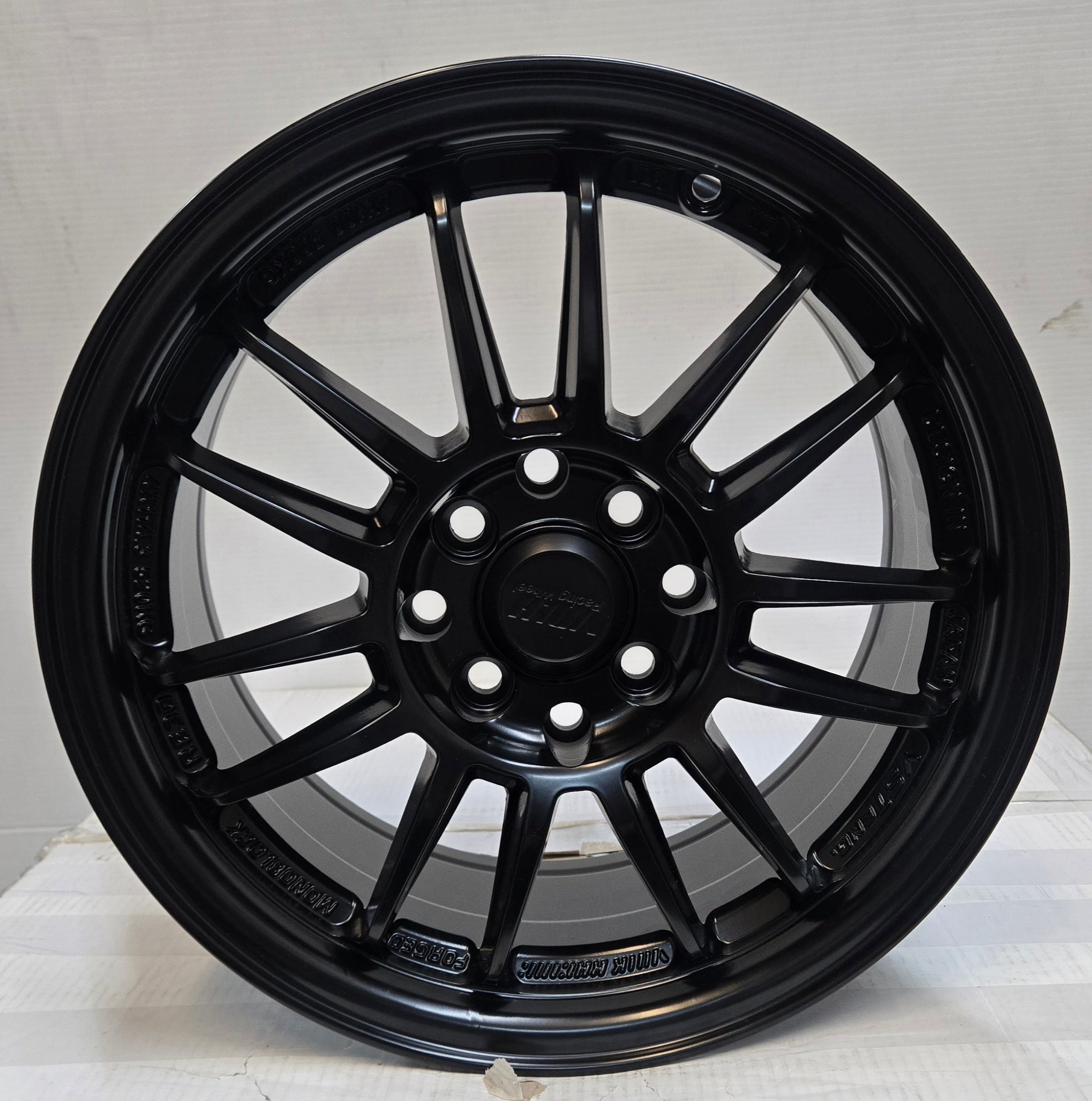 W560 15X7.0 4X100 4X114.3 SATIN BLACK CB73.1 ET35