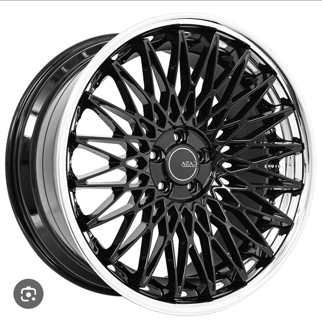 AZAD AZSLS2.0 22X9.0 5X112 GLOSS BLACK SS LIP CB66.56 ET32