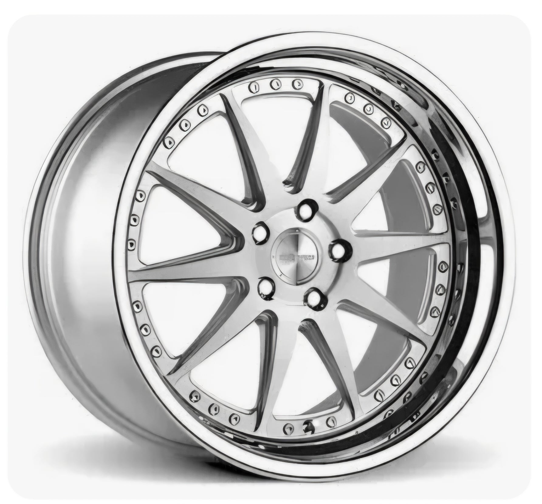 RENNEN CSL1 19X9.5 BLANK BRUSHED CROME LIP CB74.1 ET35