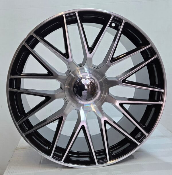 OE-1118 20x9.5 5x112 GLOSS BLACK MACHINE FACE CB66.1 ET38