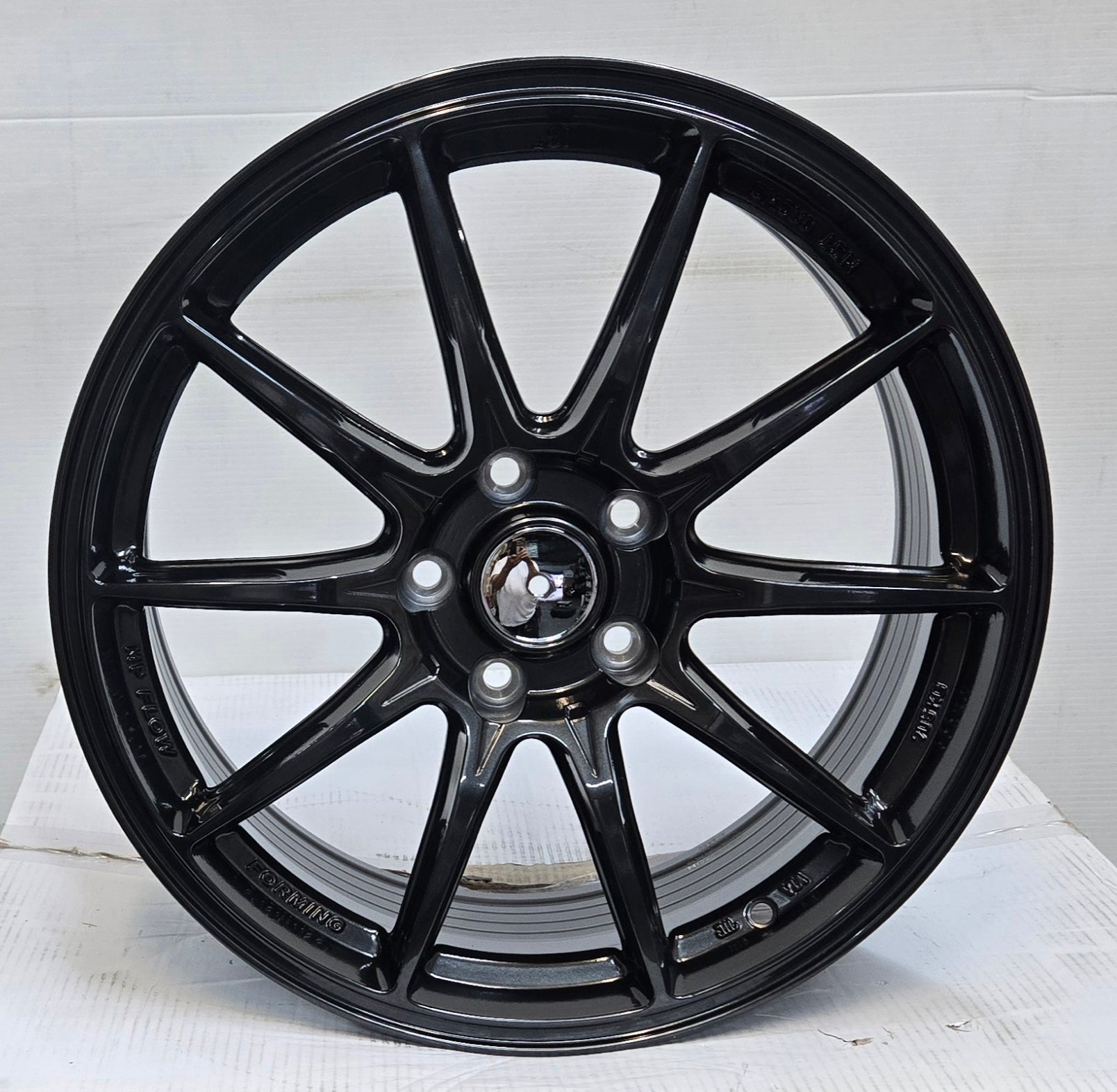FF004 8030 18x8.0 5x114.3 HYPER BLACK CB73.1 ET35