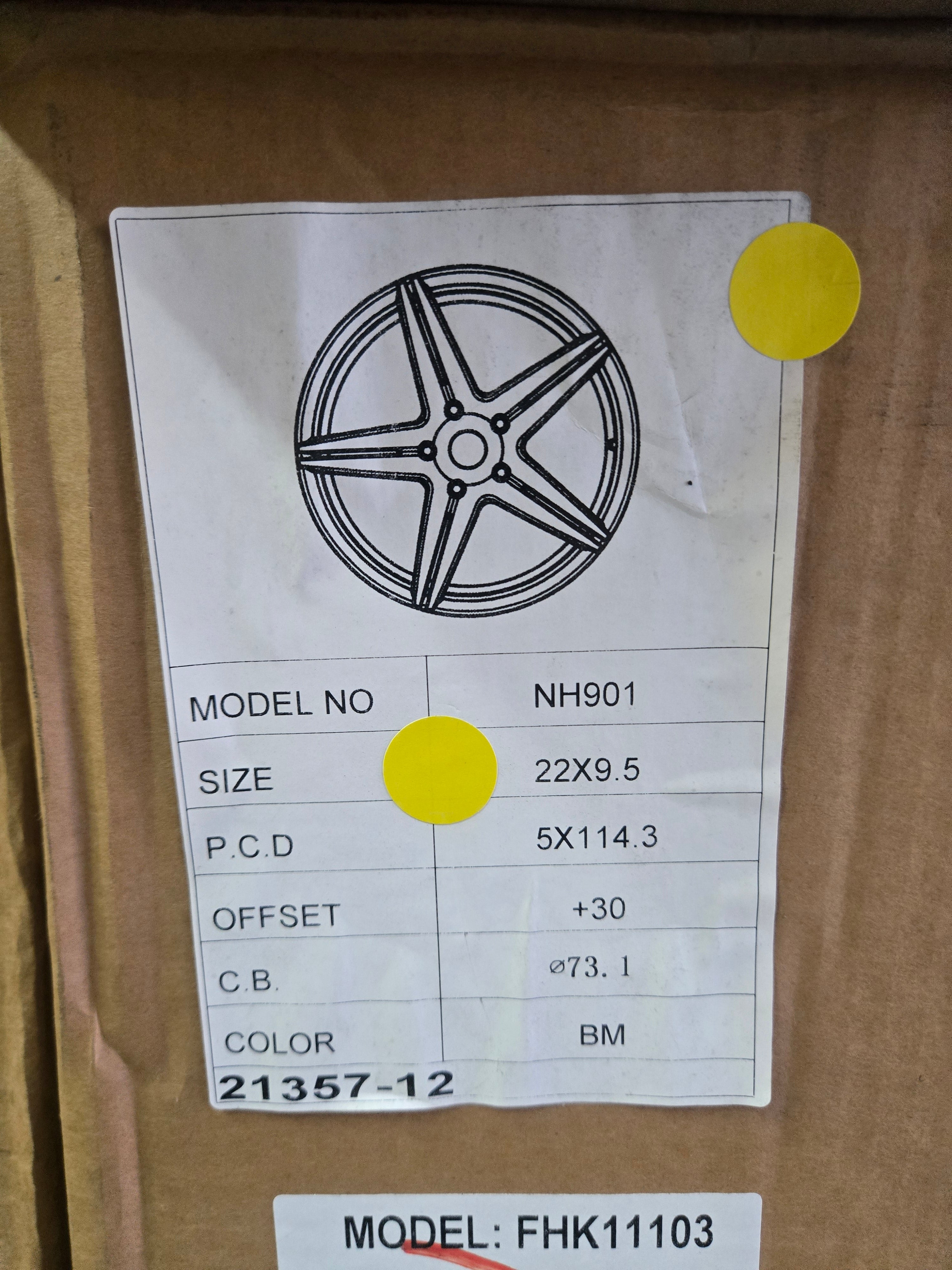 PEGASUSS-5074 22X9.5 5X114.3 PIANO BLACK MACHINED CB73.1 ET30