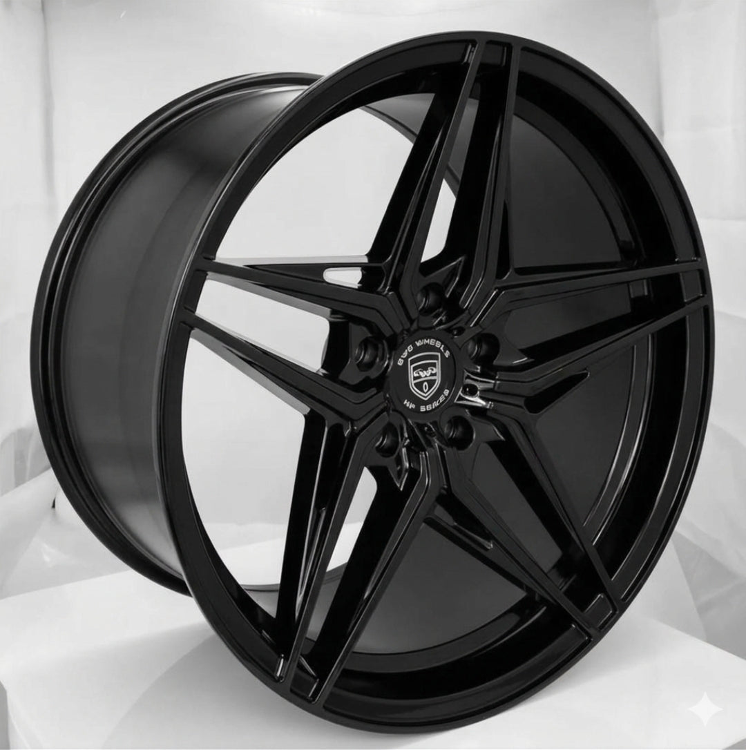 GWG HP5 20X9.0 5X120 GLOSS BLACK CB74.1 ET30