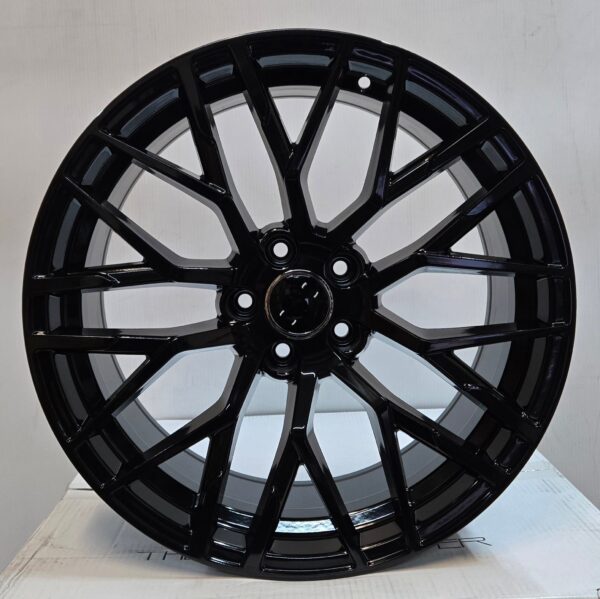 W623 20X9.5 5X112 GLOSS BLACK CB66.1 ET38