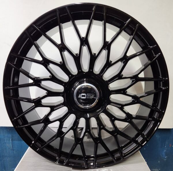 0369 FF-1 22x10.0 6x135 / 6x139.7 PIANO BLACK FLOATING CAP