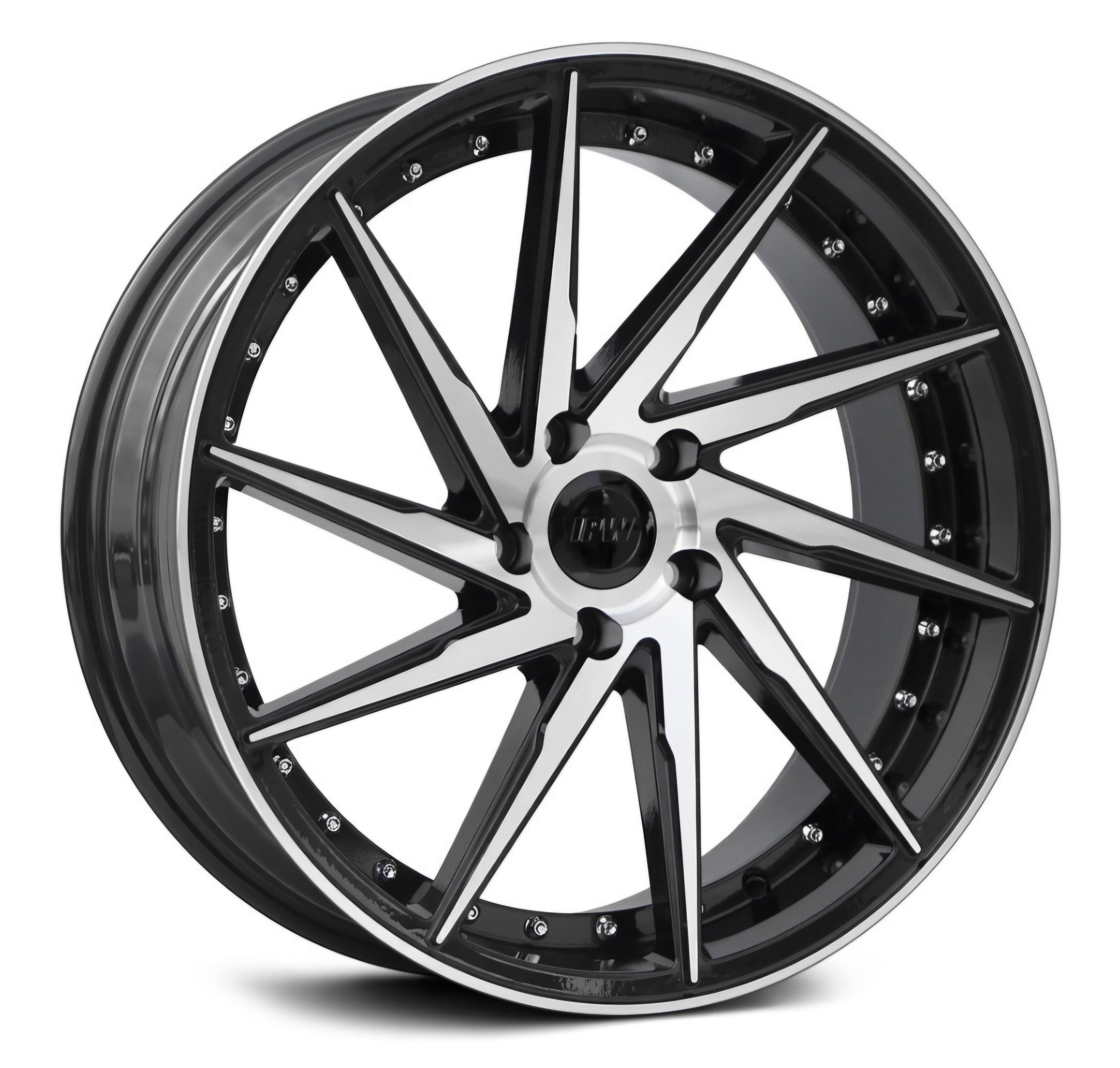 W511 17X8.5 4X100 4X114.3 GLOSS BLACK MACHINED FACE CB73.1 ET35