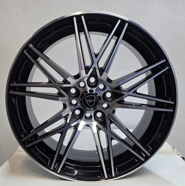 1050 ELEGANT E-005 17x7.5 5x100 / 5x114.3 PIANO BLACK MACHINED FACE