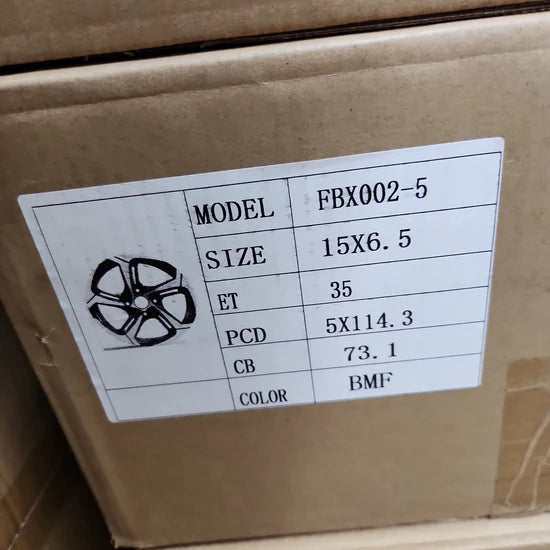 HD FOOBOO FBX002- 15x6.5 5x114.3 BMF