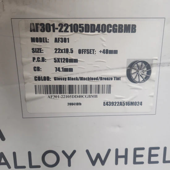 ALFINA AF301 22X10.5 5X120 GBM BRONZE TINT