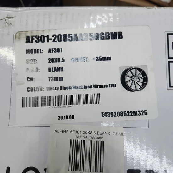 ALFINA AF301 20X8.5 5x114.3 GBMB