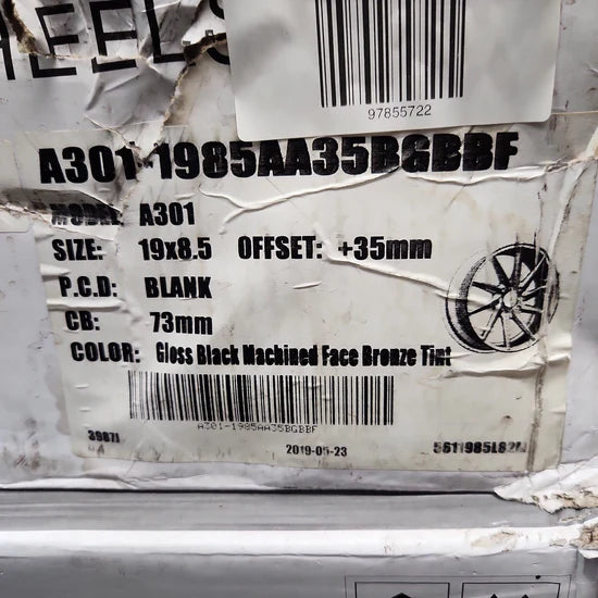 ALFINA AF301 19x8.5 BLANK GBMFBT