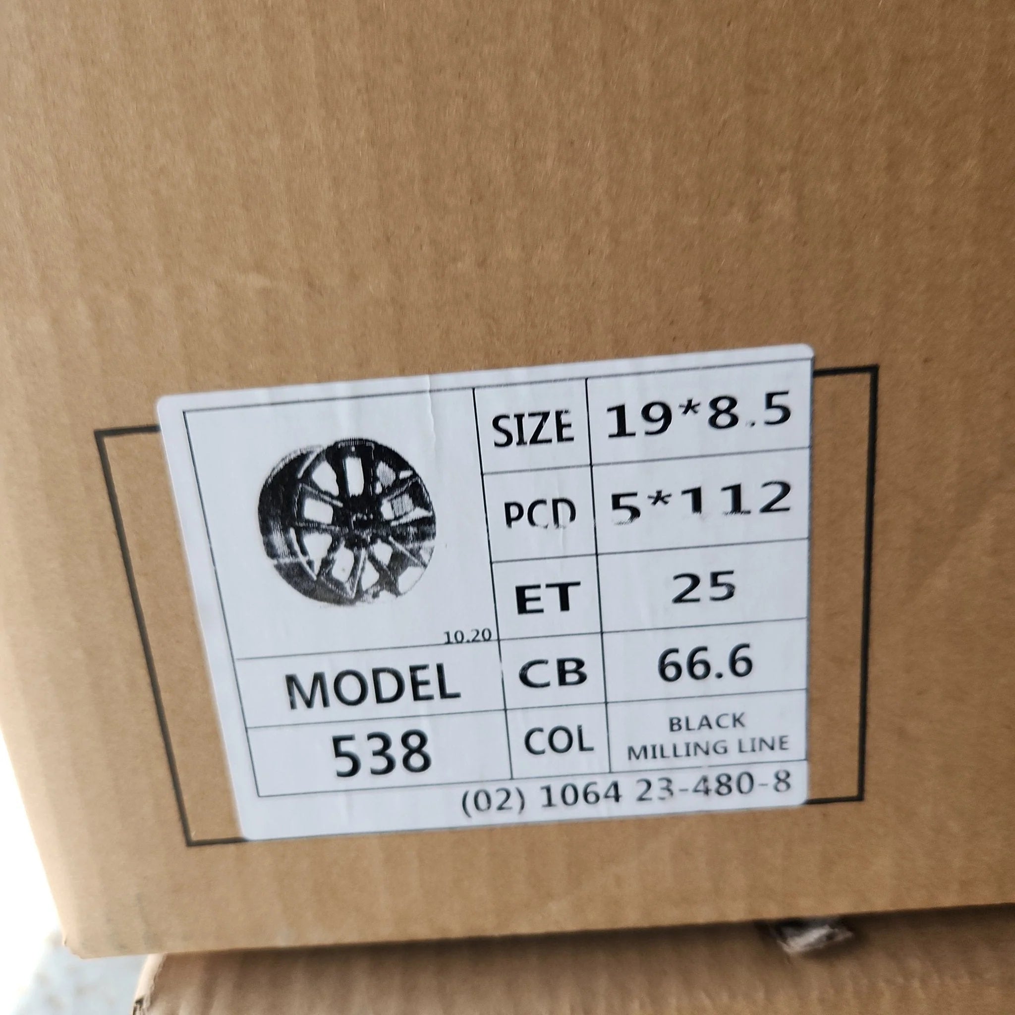 OE-538 909M 19x8.5 GLOSS BLACK MILLED SPOKES (Copy)