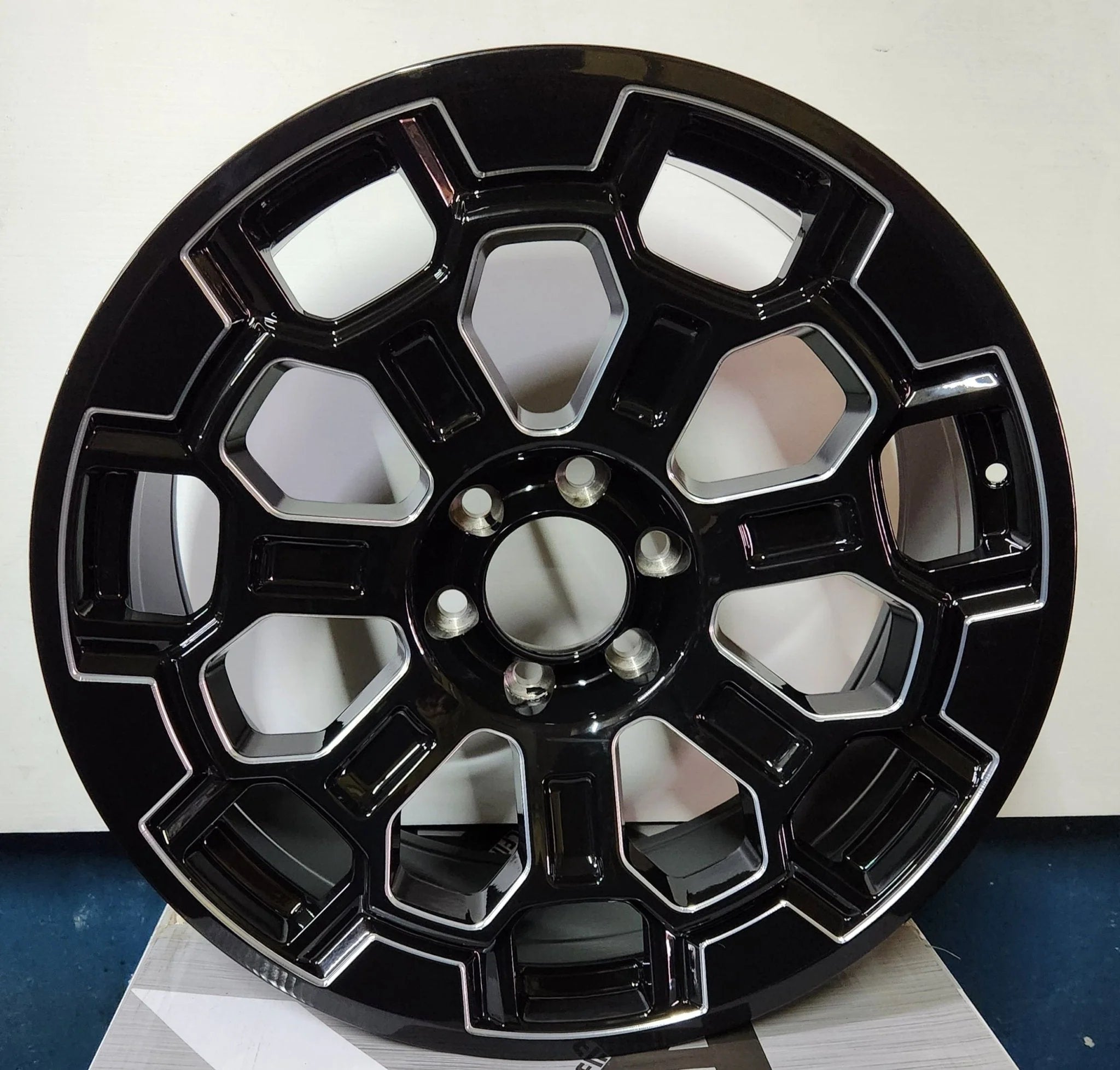 TRD 2022 AO9980 OFF ROAD 22X9 6X5.5- @PIANO BLACK MILL FACE