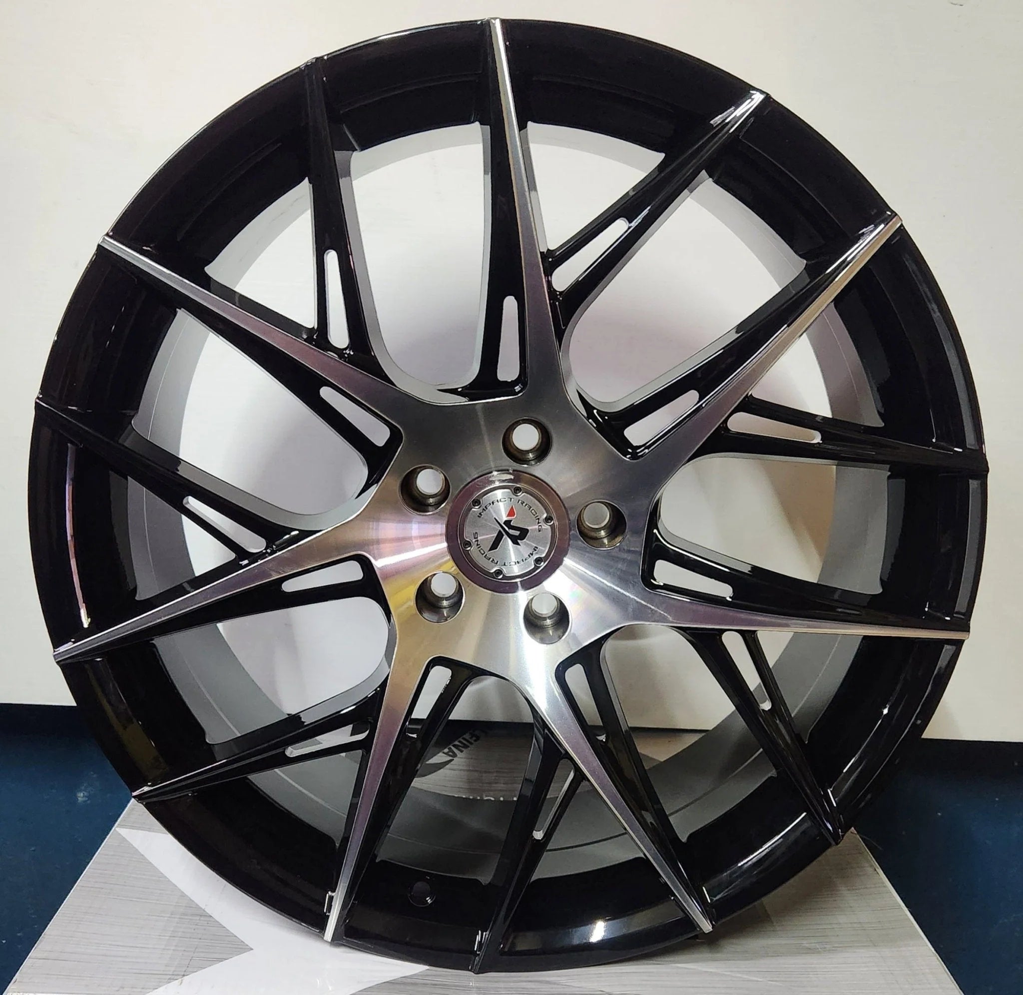 IMPACT RACING 603 20X8.5 5X4.5 GLOSS BLACK MACHINED FACE