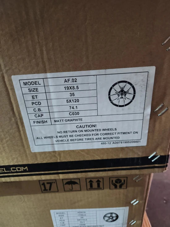 AF02 19X8.5 5X120 MATT GRAPHITE
