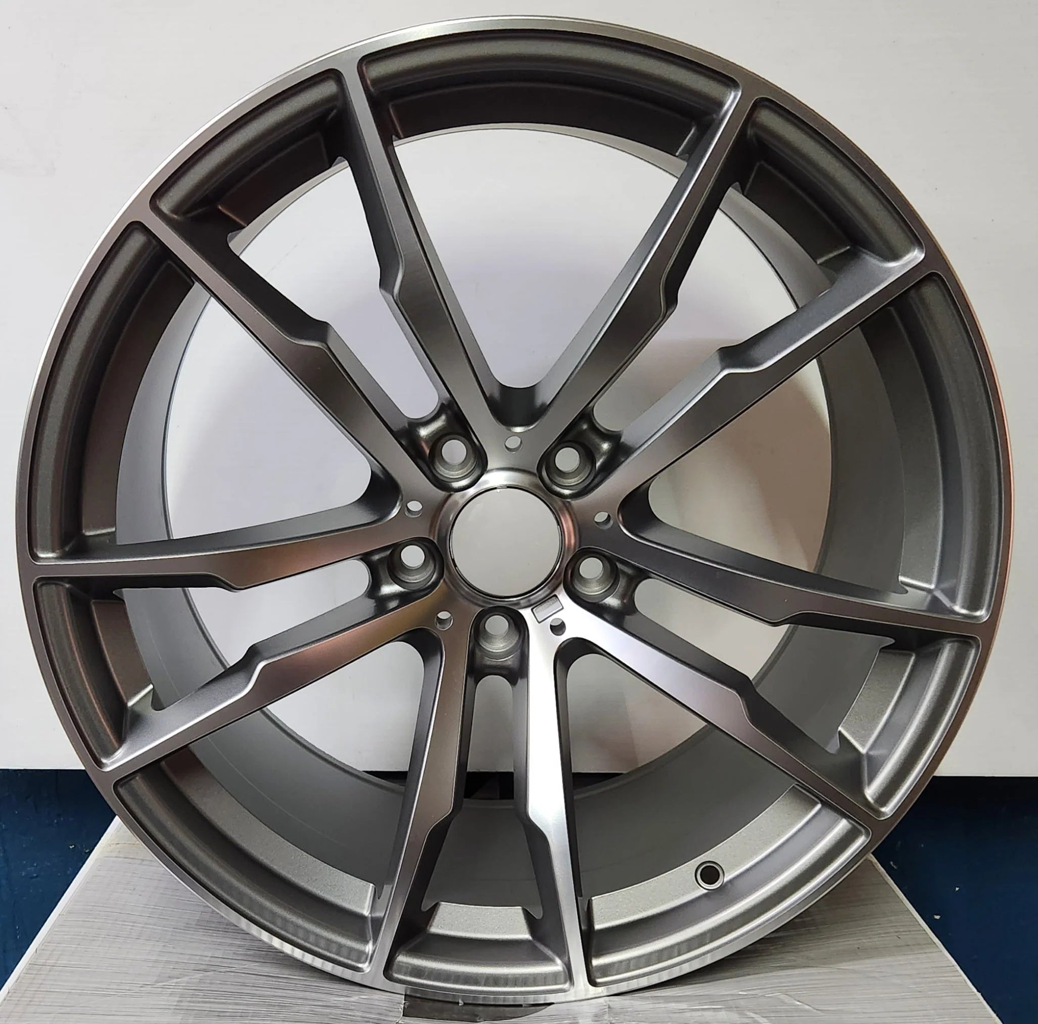 OE-5433 20X11 5X120 MATTE GUNMETAL MACHINE FACE