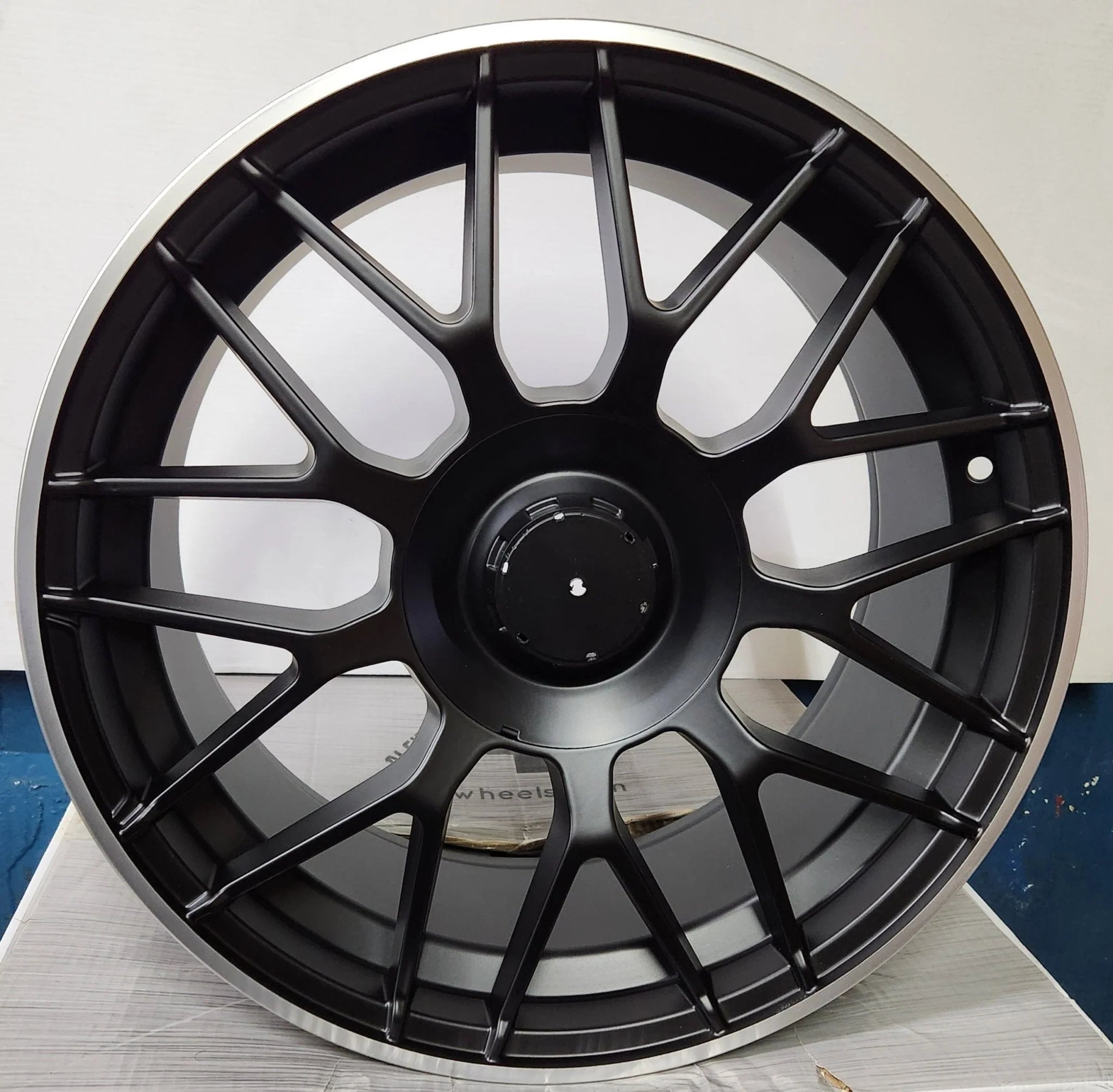 OE-REW020-8 18x8.5 5x112 MATTE BLACK MACHINED RING