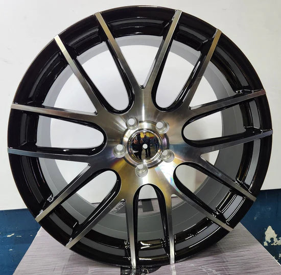 XIX X43 20X9 5X4.5 Black Machine Face CB73.1 ET35