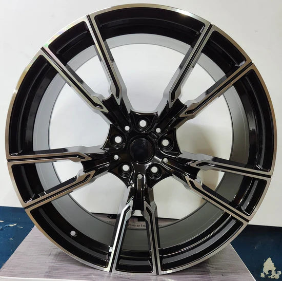 OE-5171 747M REP 21x9.5 5x120 GLOSS BLACK MACHINED FACE