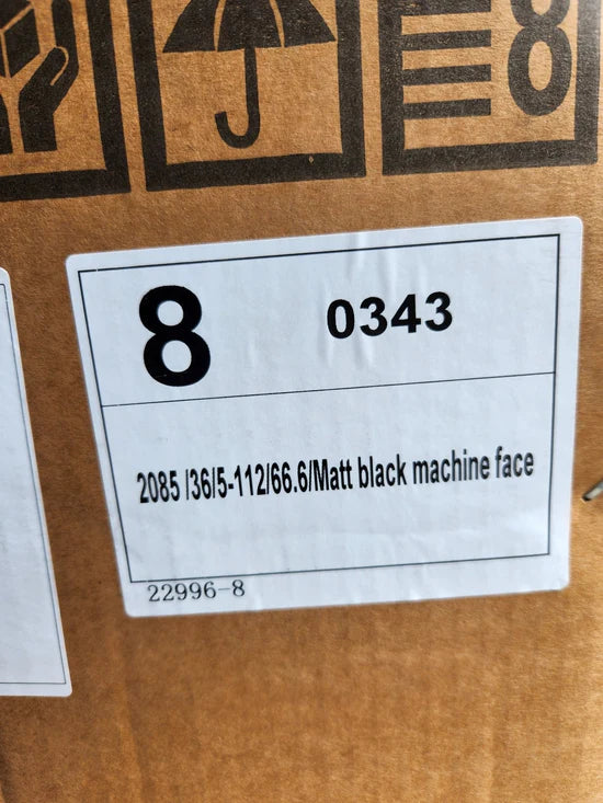 OE-315 22212-4 20X8.5 5X112 MATE BLACK MACHINE CB66.1 ET38 FACE