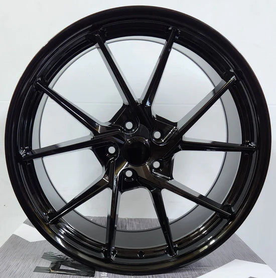 TRAKLITE FLOWTEK 114 TWIST 20X8.5 5X114.3 GLOSS BLACK CB73.1 ET38