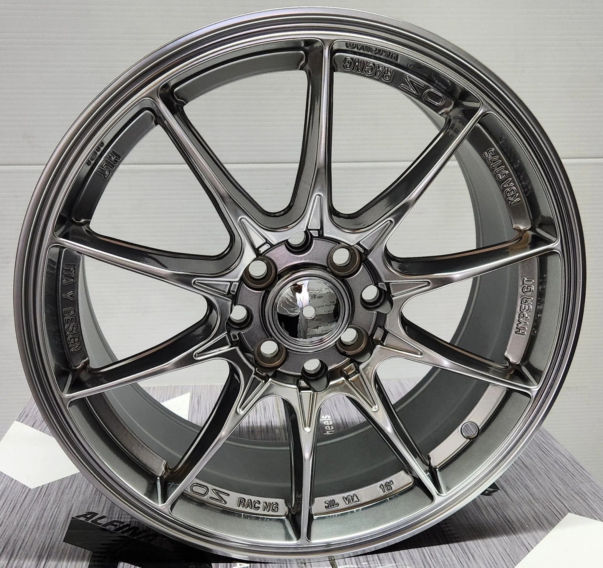 YX116 16X7 4X100 4X114.3 HYPER BLACK