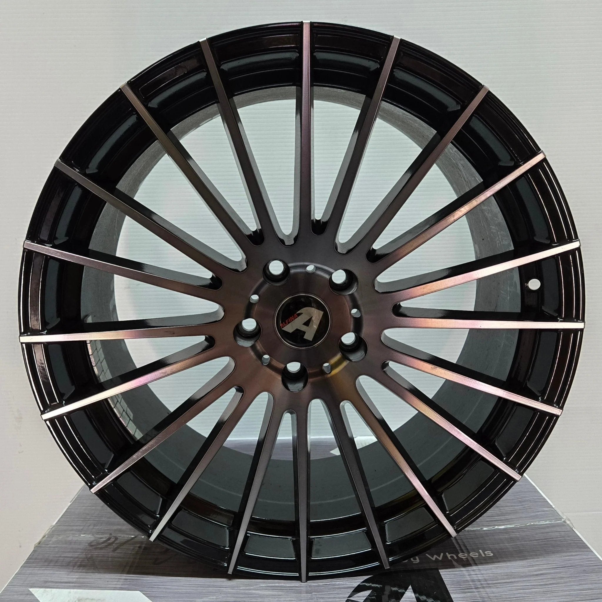 AF305 20X10 5X120 GLOSS BLACK MACHINED DARK TINT CB74.1 ET38