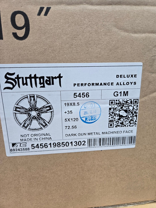 STUTTGART 5456 19X8.5 5X120 GUN METAL CB72.1 ET35