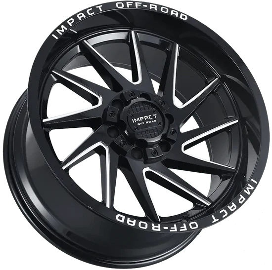 IMPACT OFF ROAD 825 20X10 5X5.5- 5X127 GLOSS BLACK MILLE WINDOWS