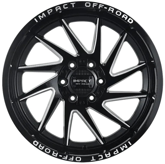 IMPACT OFF ROAD 825 20X10 5X5.5- 5X127 GLOSS BLACK MILLE WINDOWS