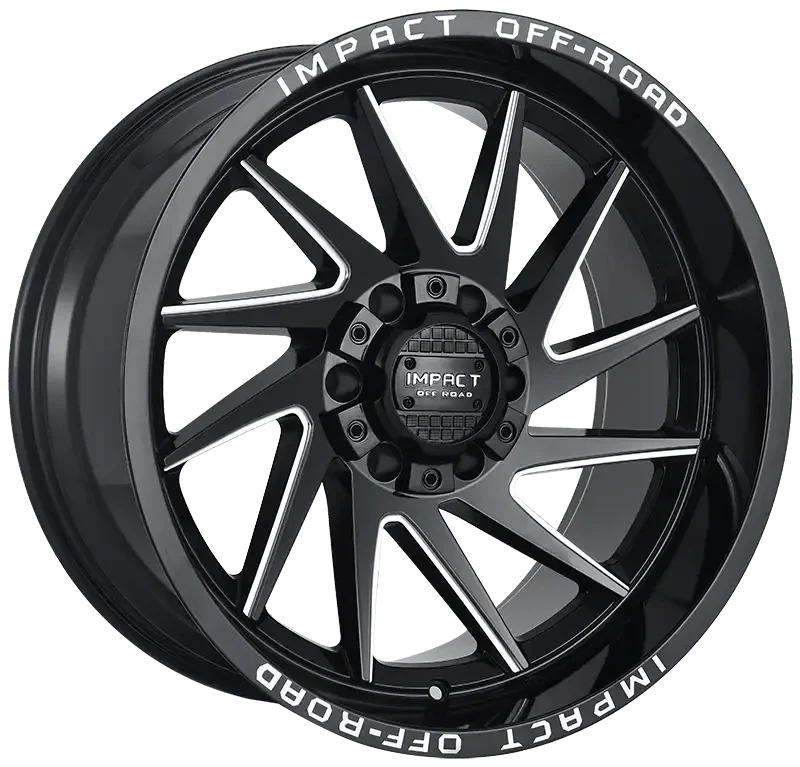 IMPACT OFF ROAD 825 20X10 5X5.5- 5X127 GLOSS BLACK MILLE WINDOWS