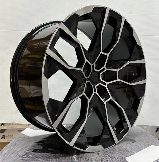 OE-5592 XM 21x9.5 5x112 GLOSS BLACK MACHINED FACE
