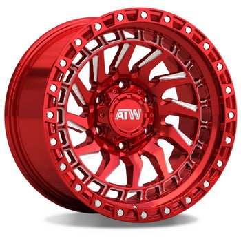 ATW CULEBRA 20X10 6X135 6X139.7 CANDY RED MILLED SPOKES CB106.1 ET-18