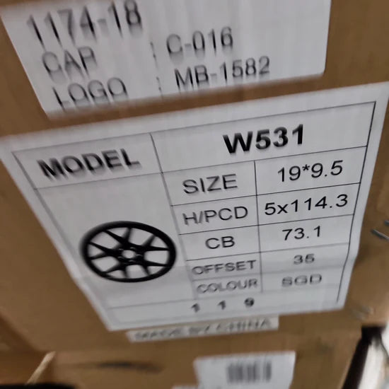 W531 19X9.5 5X114.3 Gold
