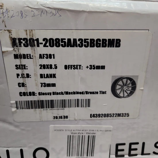 ALFINA AF301 20X8.5 BLANK GBMBT
