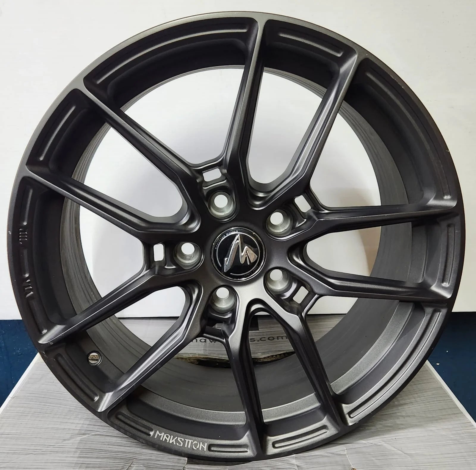 MAKSTTON MST 713 19x8.5 5x112 MATT GRAPPITE + milling letters
