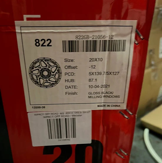 IMPACT OFF ROAD 822 20X10 5X5.5- 5X127