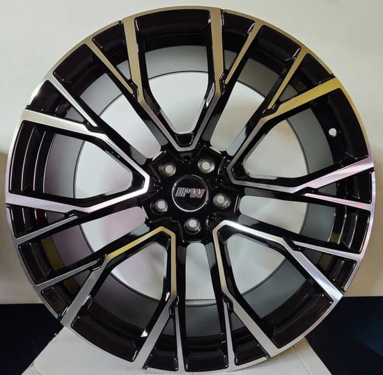 5482 RB91 22X10.5 5X120 BLACK MACHINED FACE