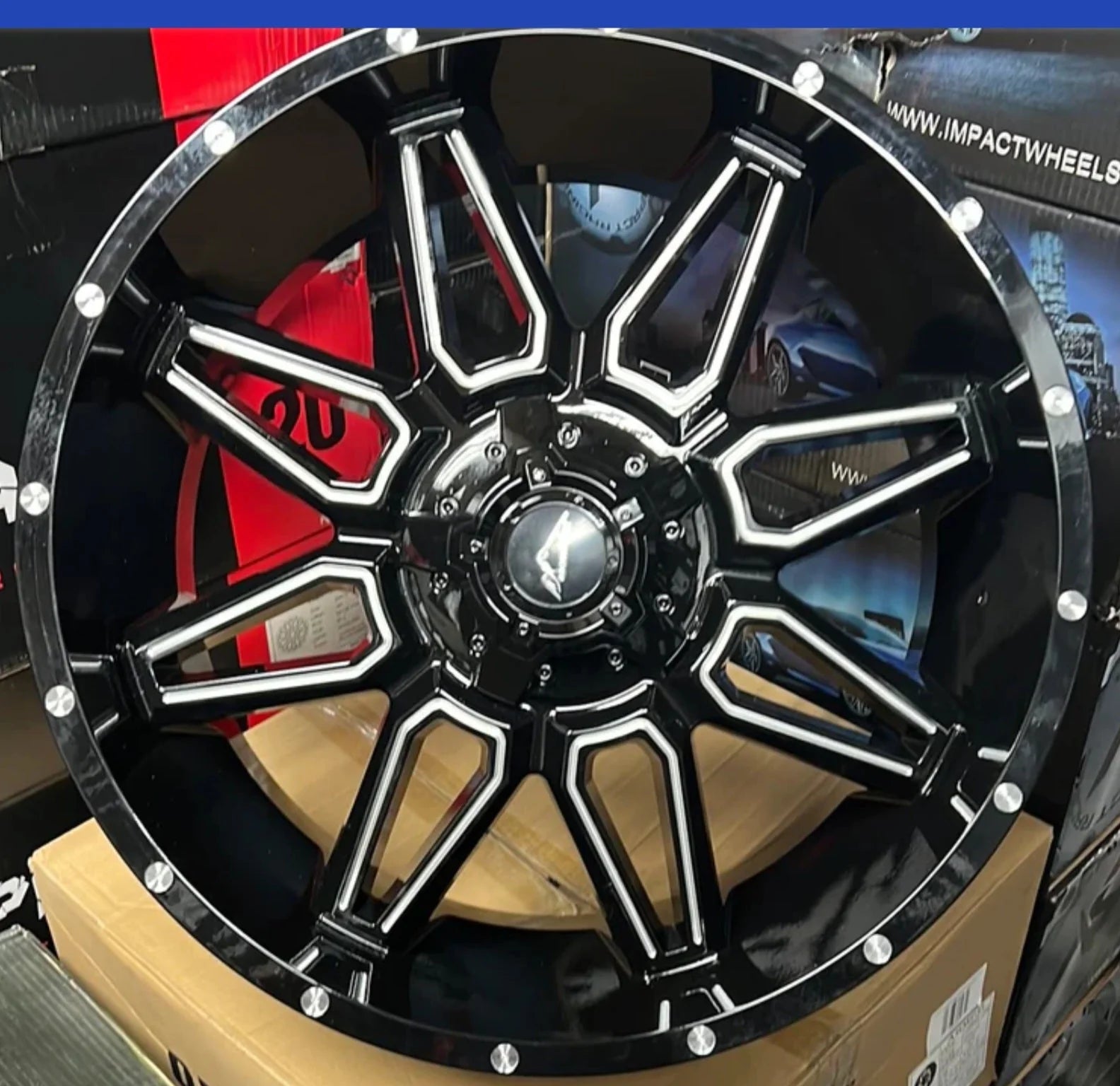 MONTORO M12 22x10 BLANK GLOSS BLACK